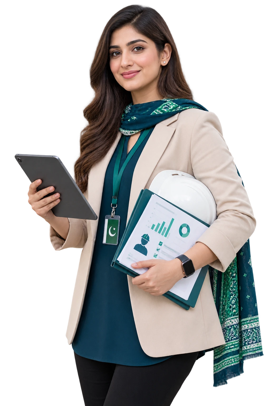Payroll support coordinator with transparent background